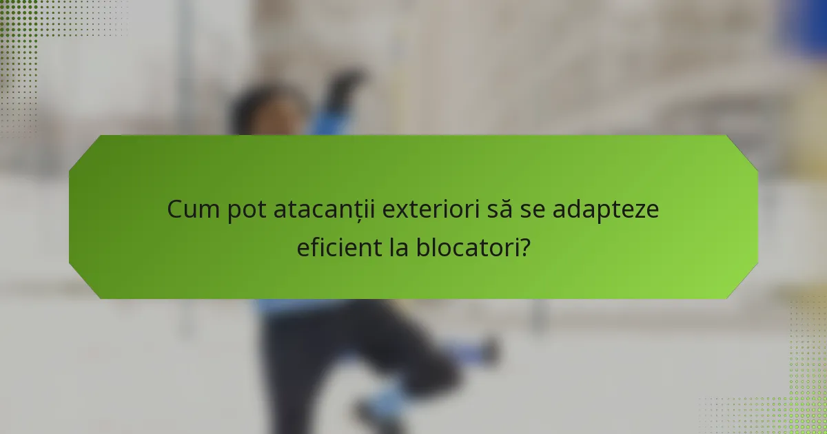 Cum pot atacanții exteriori să se adapteze eficient la blocatori?